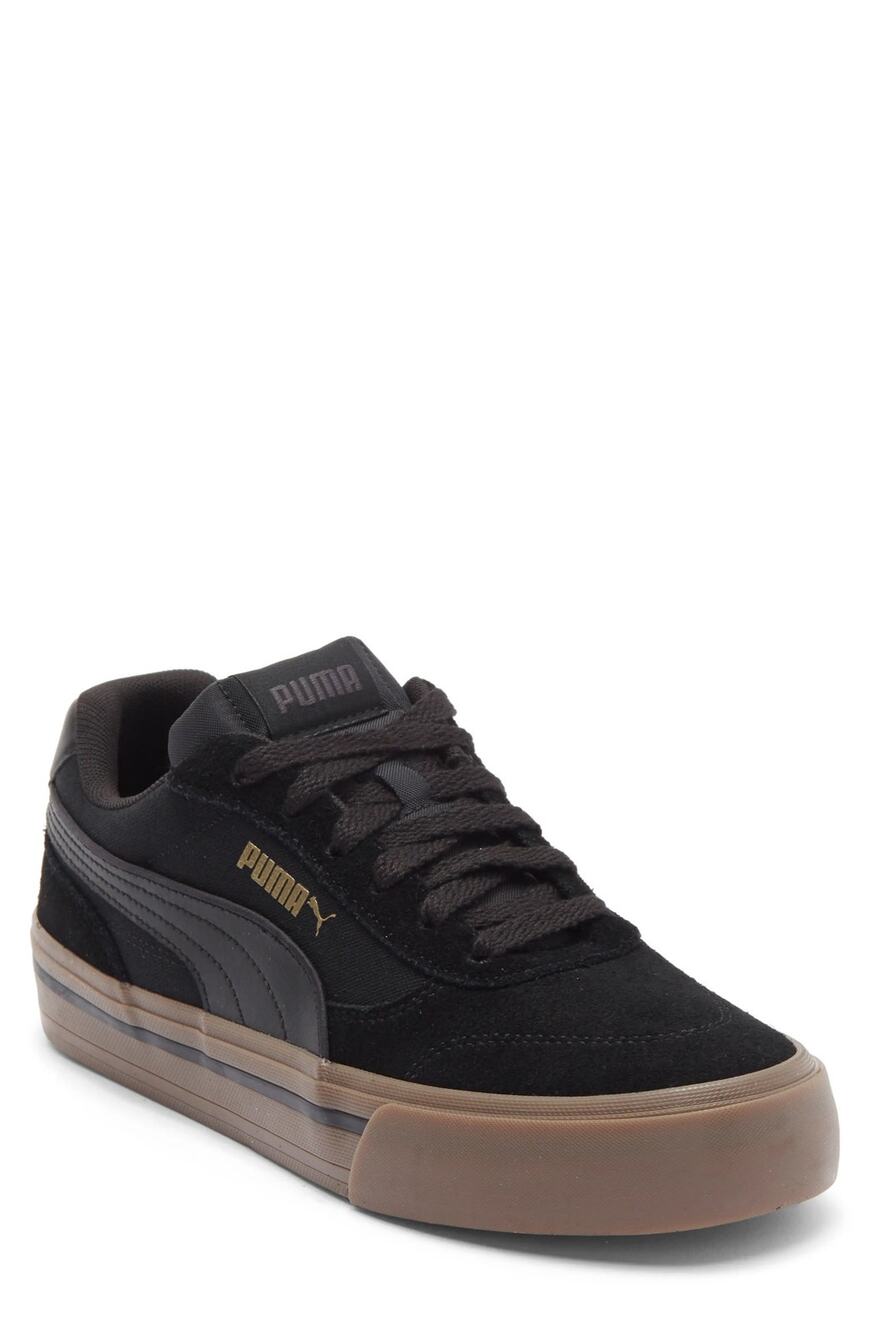 NEW! Puma Court Classic Vulc CV Mens Sport Shoes Sneaker Black Suede Size 11